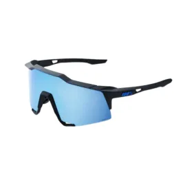 100% SPEEDCRAFT -Matte Black Hiper Blue Multilayer Mirror Lens