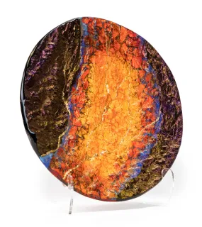 14" Lava Platter by Marian Fieldson