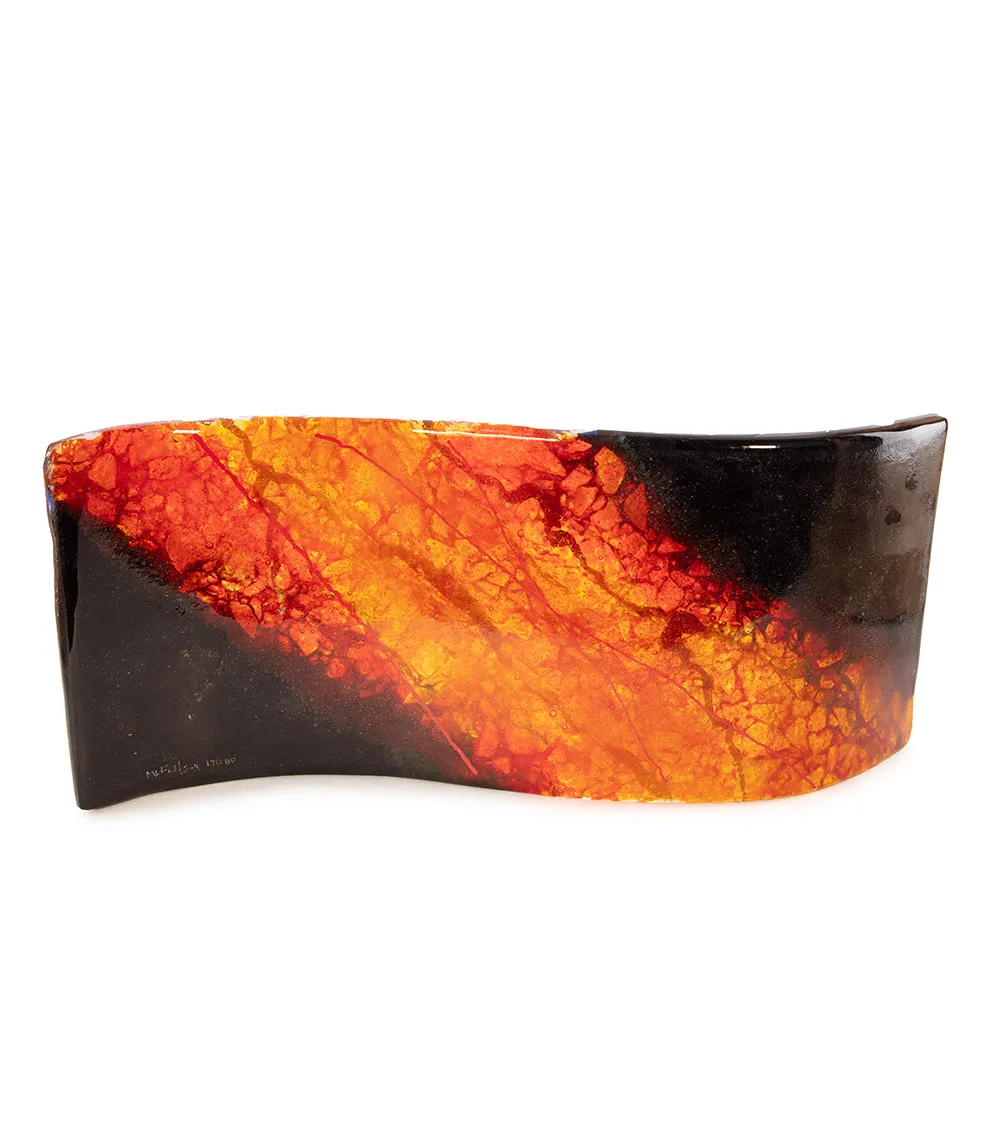 16" x 6" Lava Wave by Marian Fieldson