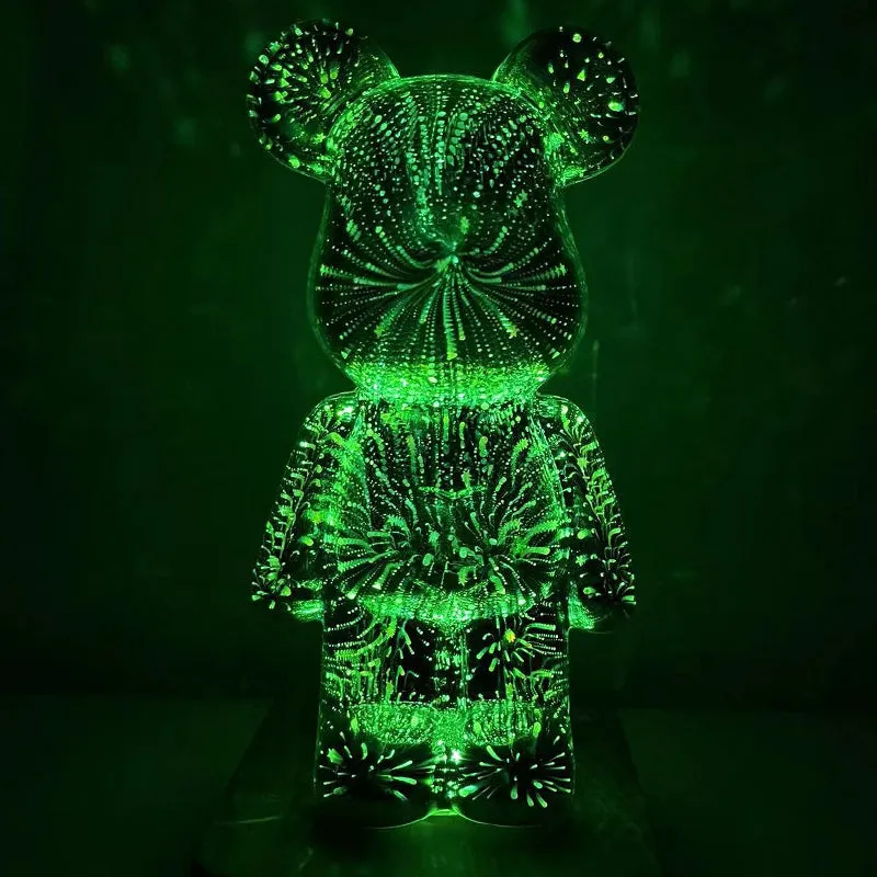 3D Fireworks Bear Lights