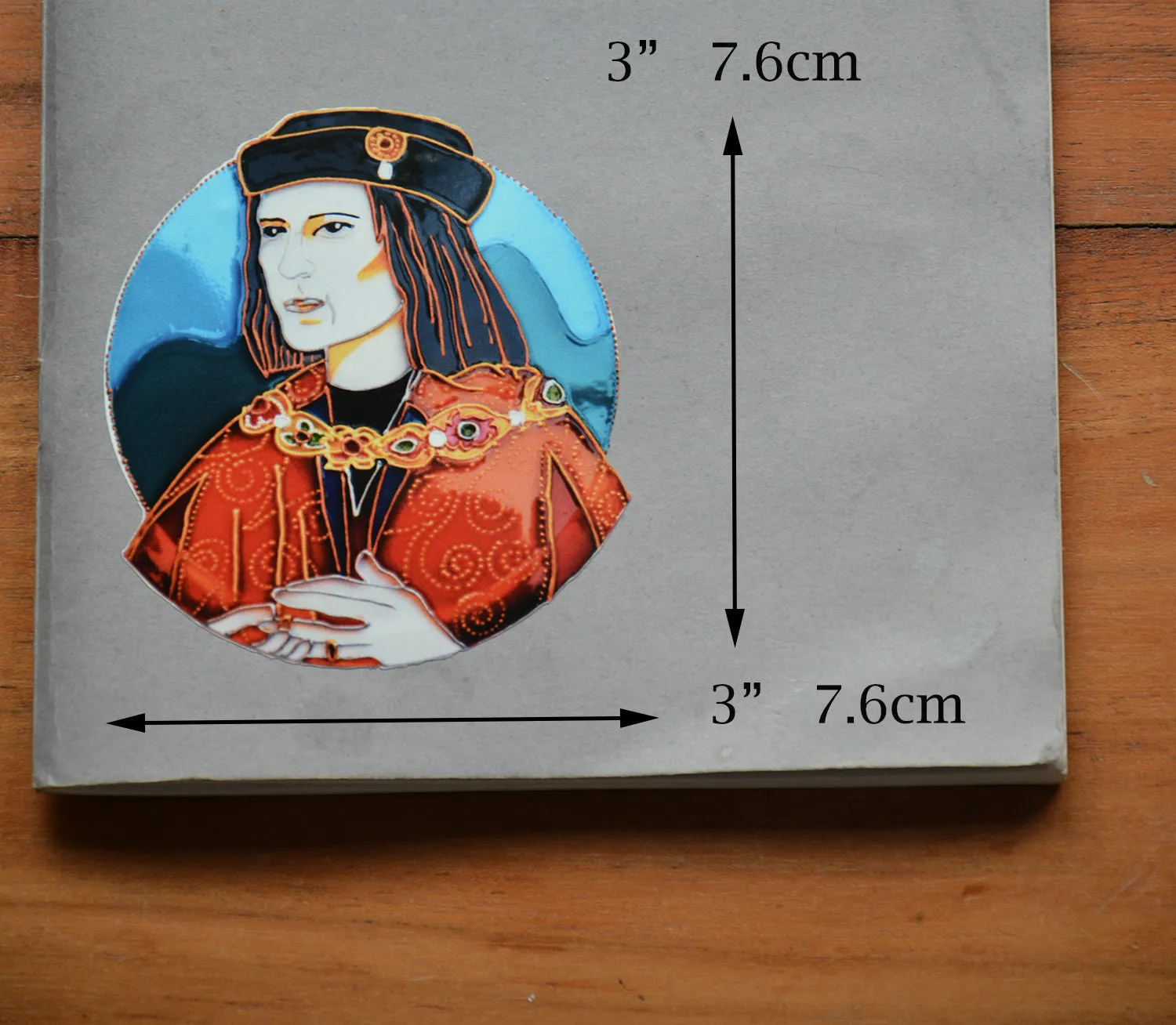 3" Sticker - Richard III Portrait