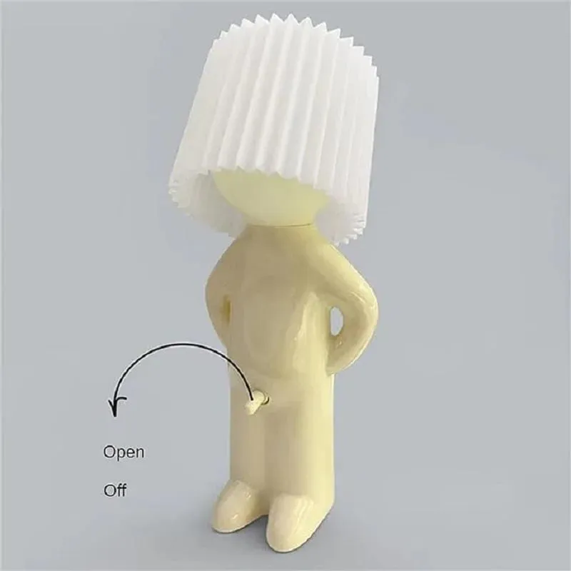 A Little Shy Man Creative Lamp