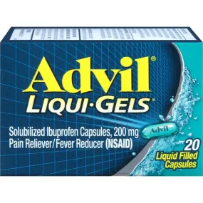 Advil Pain Reliever and Fever Reducer Liqui-Gels Ibuprofen - 20 Count