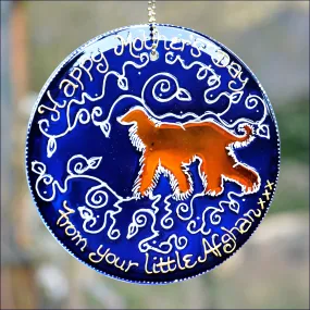 Afghan Dog Mother's Day Suncatcher