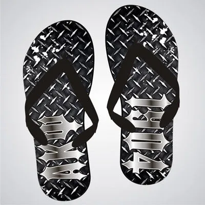 Alpha Kappa Psi Diamond Plate Flip-Flops - SBL100 - SUB