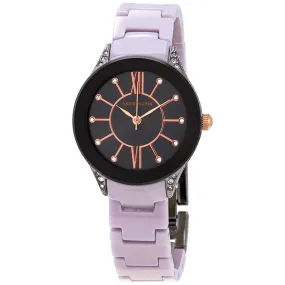 Anne Klein Quartz Crystal Grey Dial Ladies Watch 2389GYLV