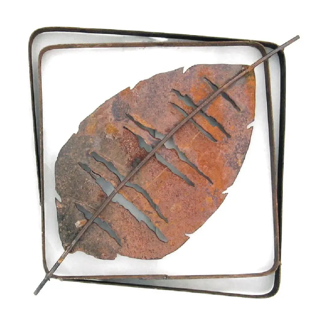 Aspen Leaf Steel Frame XL LFRX-02, Small LFR-02 Wall Art by Metallic Evolution