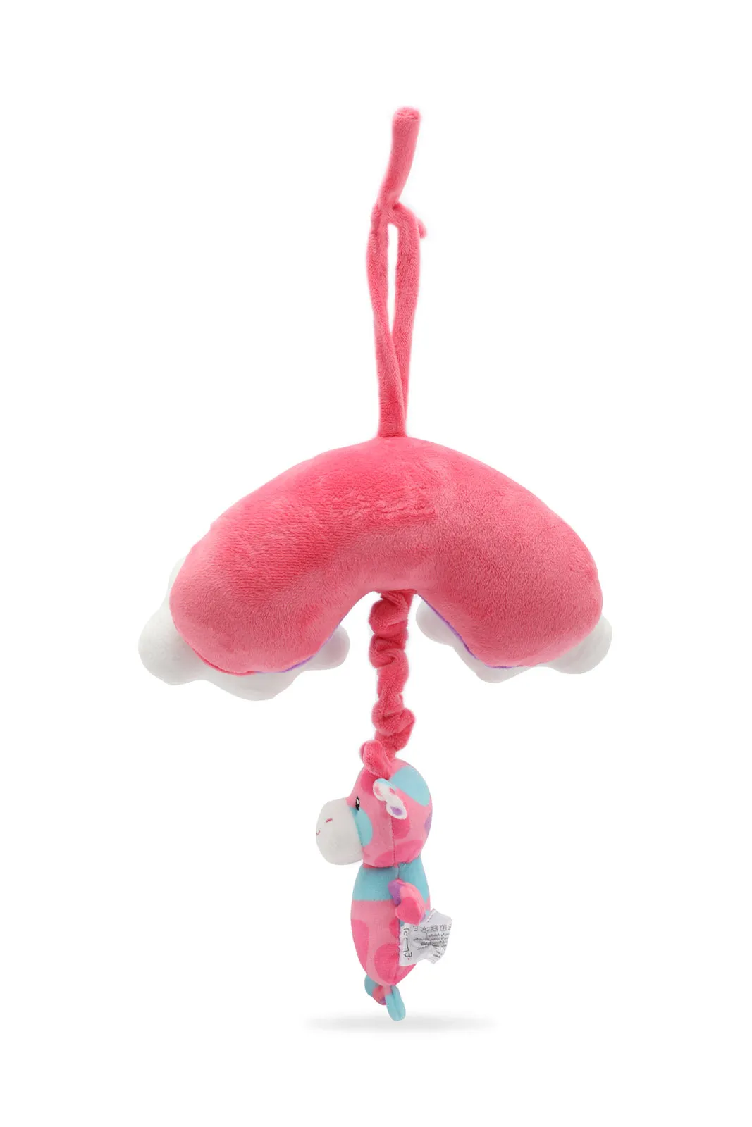 Babies Pink Rattle Rainbow Deer Toy