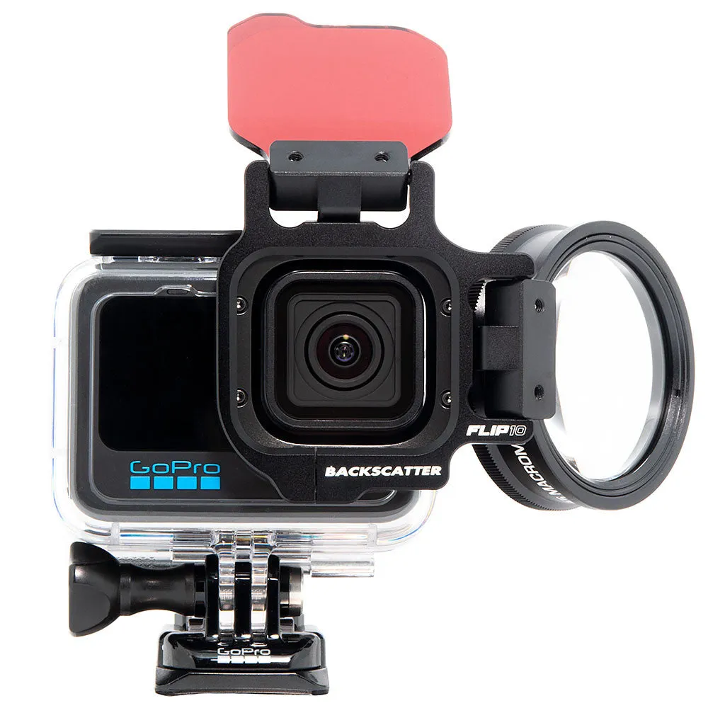 BackScatter FLIP12  Pro Package with DIVE & DEEP Filters &  15 MacroMate Mini Lens for GoPro HERO 5 to 12