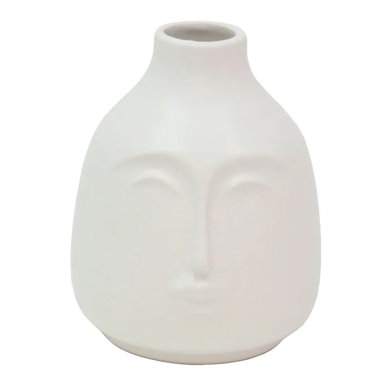 Bahari White Facial Vase