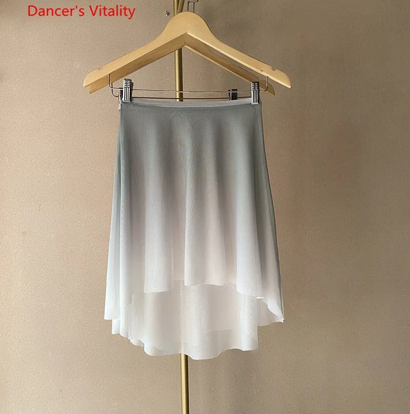 Ballet Dress Mid length Art Examination Professional Body Sports Basic Training Skirt Adult Women's gymnastics tutu Skirt