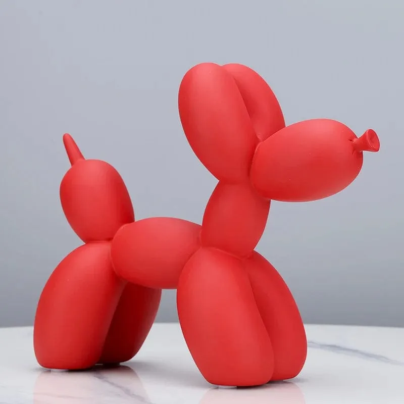 Balloon Dog Resin Statue: Modern Home Decoration Accessories for Office and Living Room Nordic Ornaments