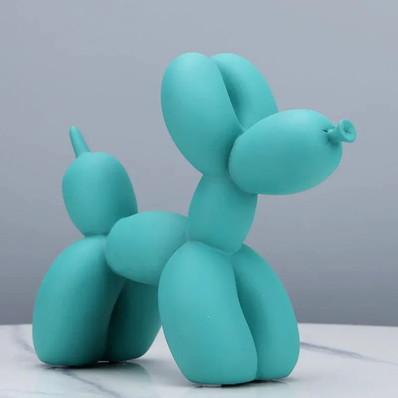 Balloon Dog Resin Statue: Modern Home Decoration Accessories for Office and Living Room Nordic Ornaments