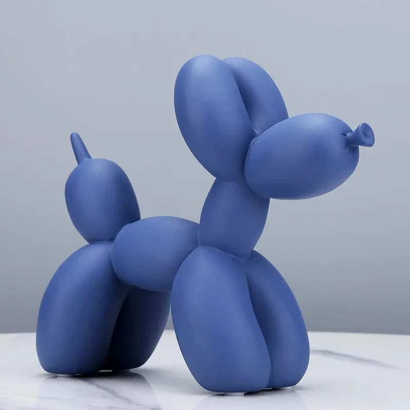 Balloon Dog Resin Statue: Modern Home Decoration Accessories for Office and Living Room Nordic Ornaments