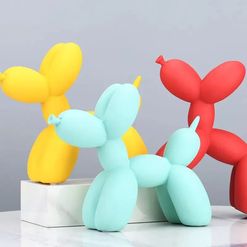 Balloon Dog Resin Statue: Modern Home Decoration Accessories for Office and Living Room Nordic Ornaments