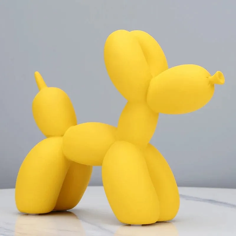 Balloon Dog Resin Statue: Modern Home Decoration Accessories for Office and Living Room Nordic Ornaments