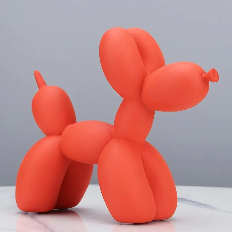 Balloon Dog Resin Statue: Modern Home Decoration Accessories for Office and Living Room Nordic Ornaments