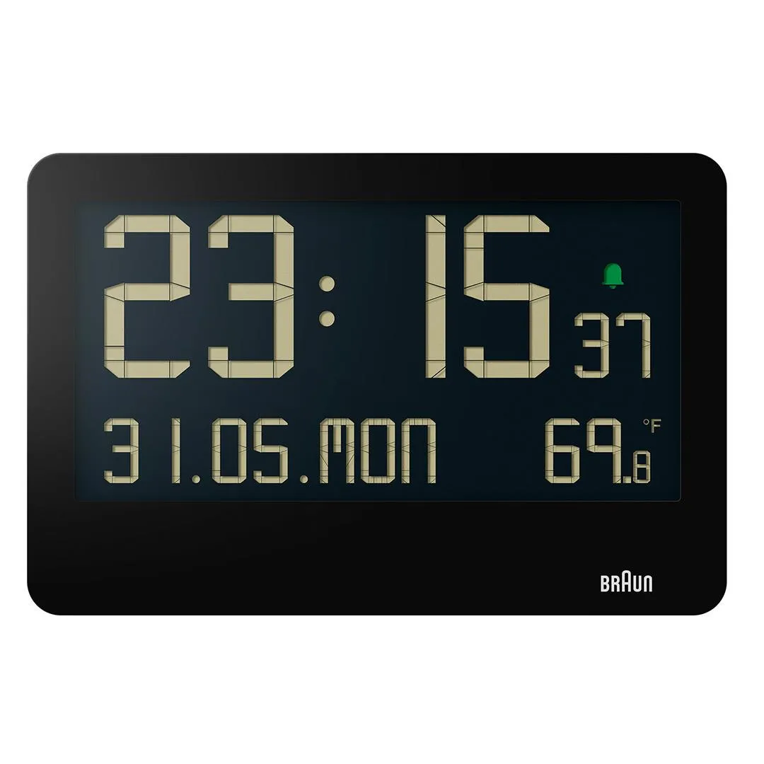 BC14 Braun digital wall clock - black