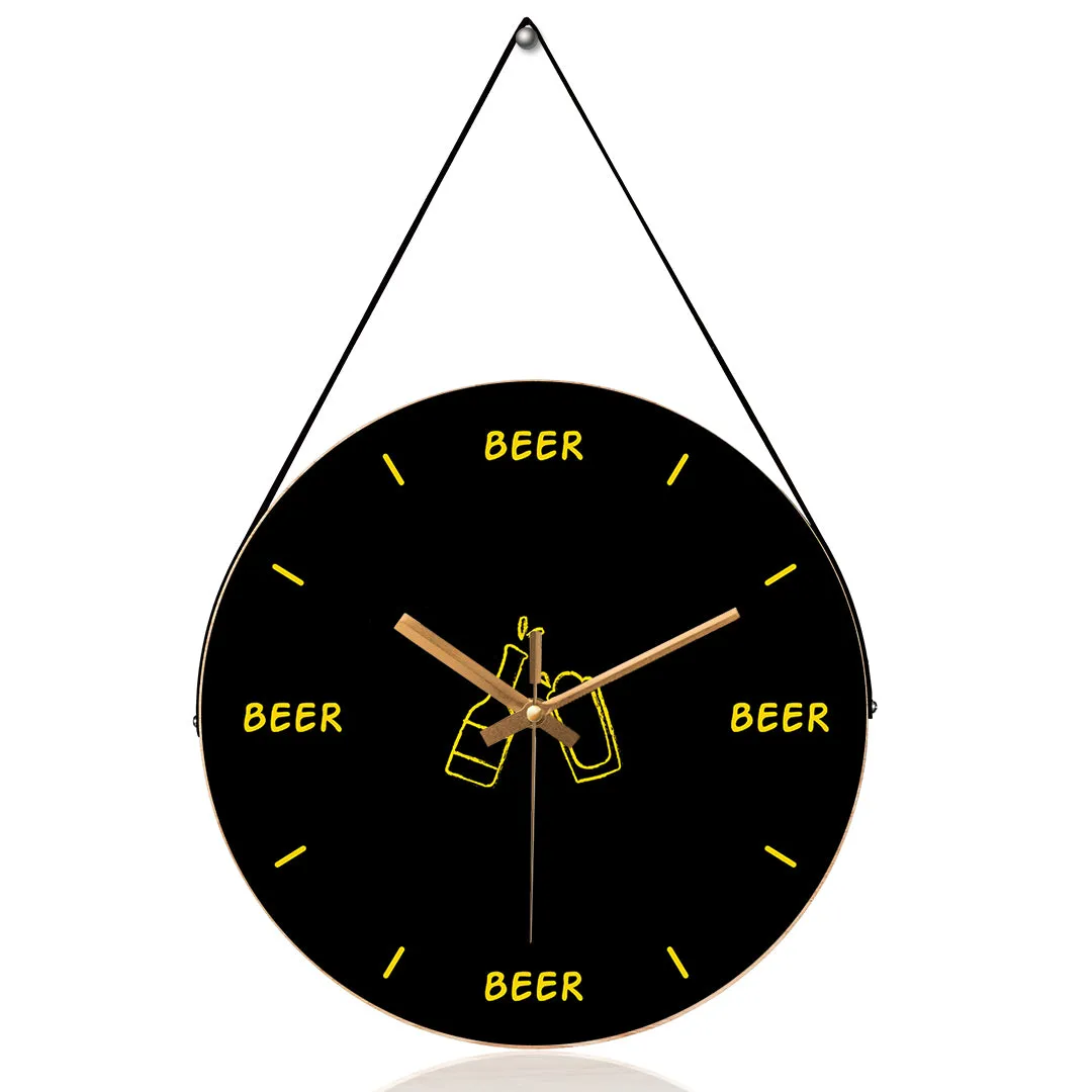 Beer Quotes Wall Clock