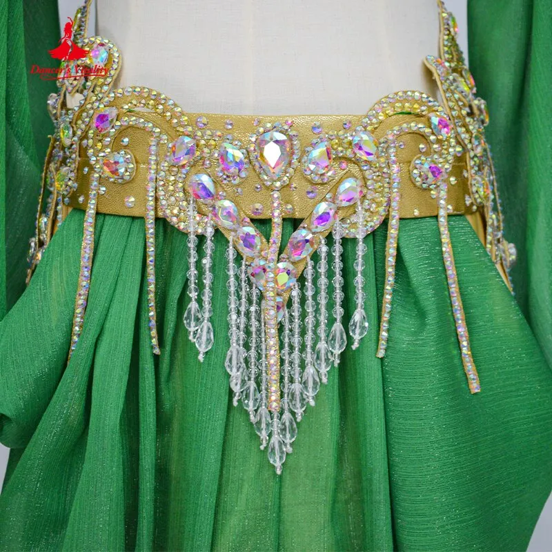 Belly Dance Competition Robe Costumes for Adult Children Customsized Baladi Shaabi Saidi Performance Robe Oriental Dancing Dress