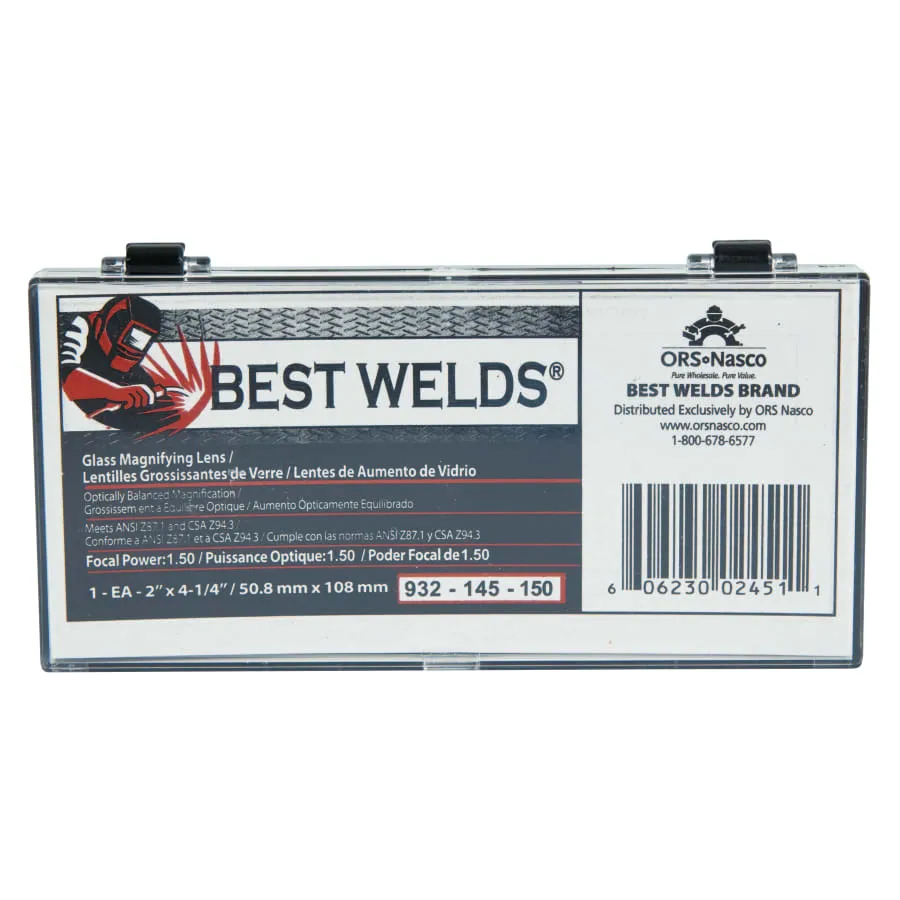 Best Welds 2 x 4-1/4 Glass Magnifier Lenses - 932-145