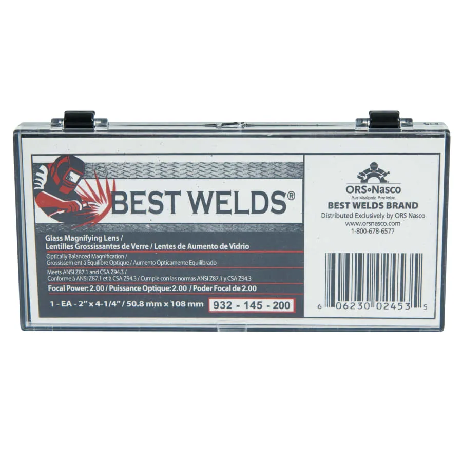 Best Welds 2 x 4-1/4 Glass Magnifier Lenses - 932-145