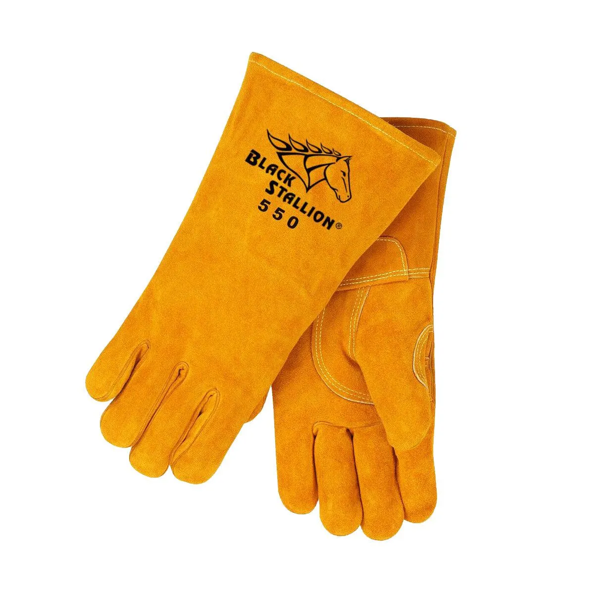 Black Stallion Cowhide Stick Welding Gloves - 550