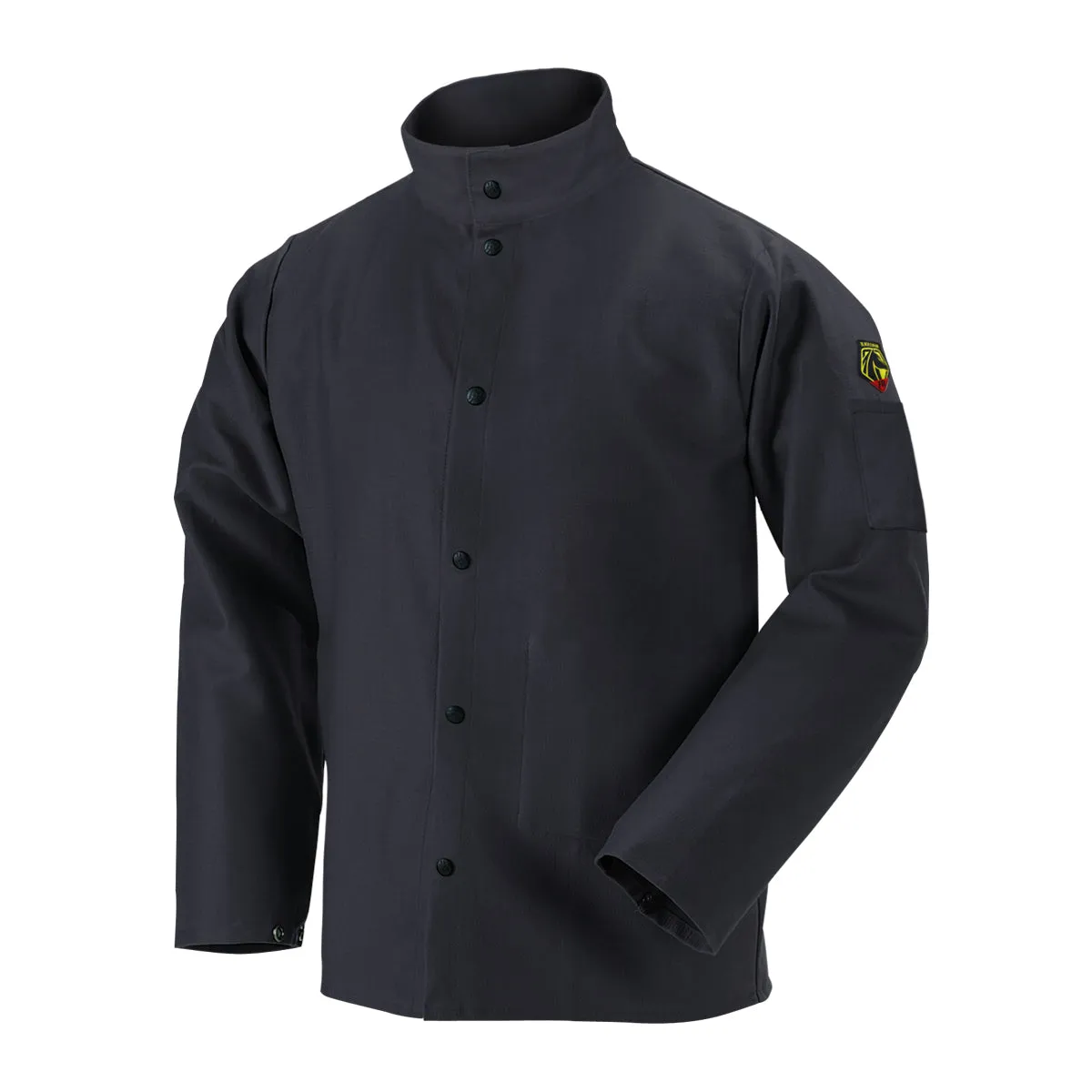 Black Stallion TruGuard 200 FR Cotton Welding Jacket, Black - FBK9-30C