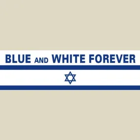 Blue And White Forever Car Sticker