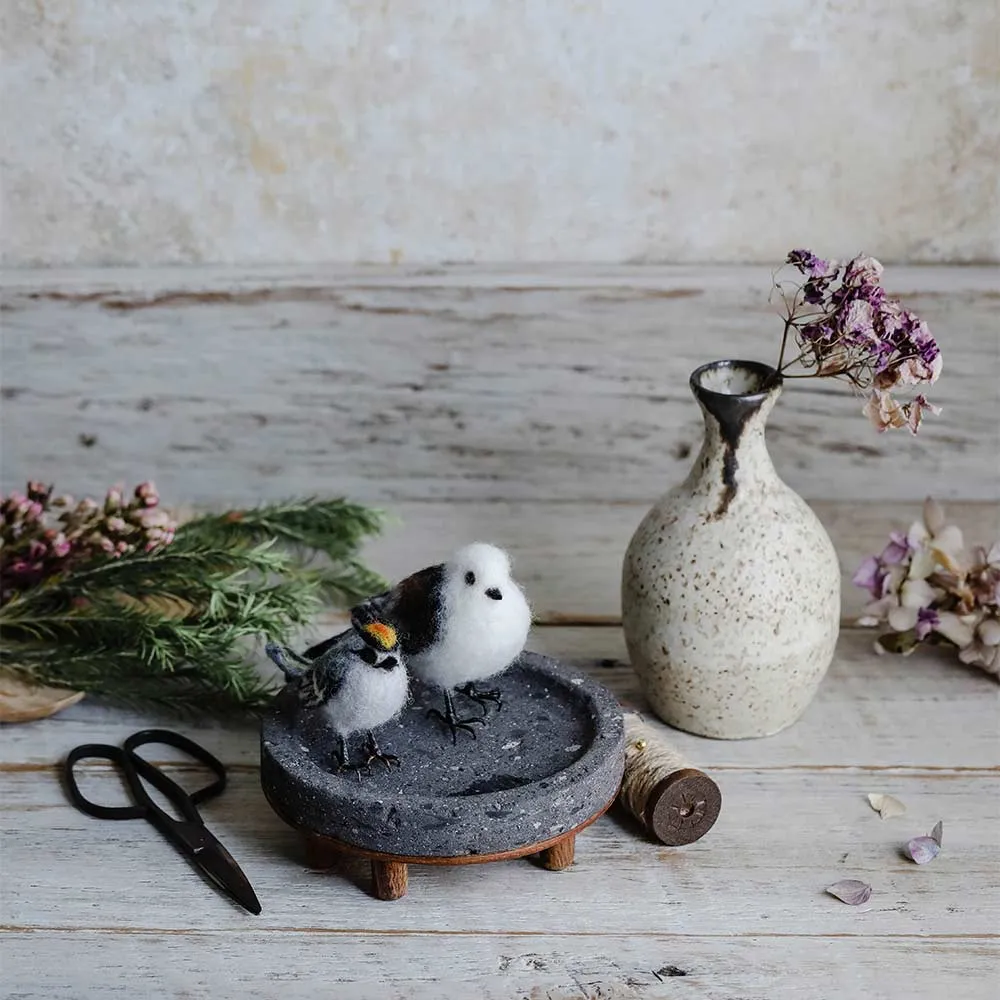 Brown Stoneware Bud Vase