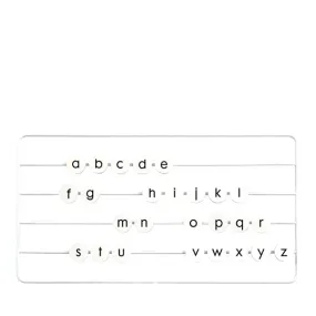 BudtzBendix typeTOWER Frame   Alphabet - White