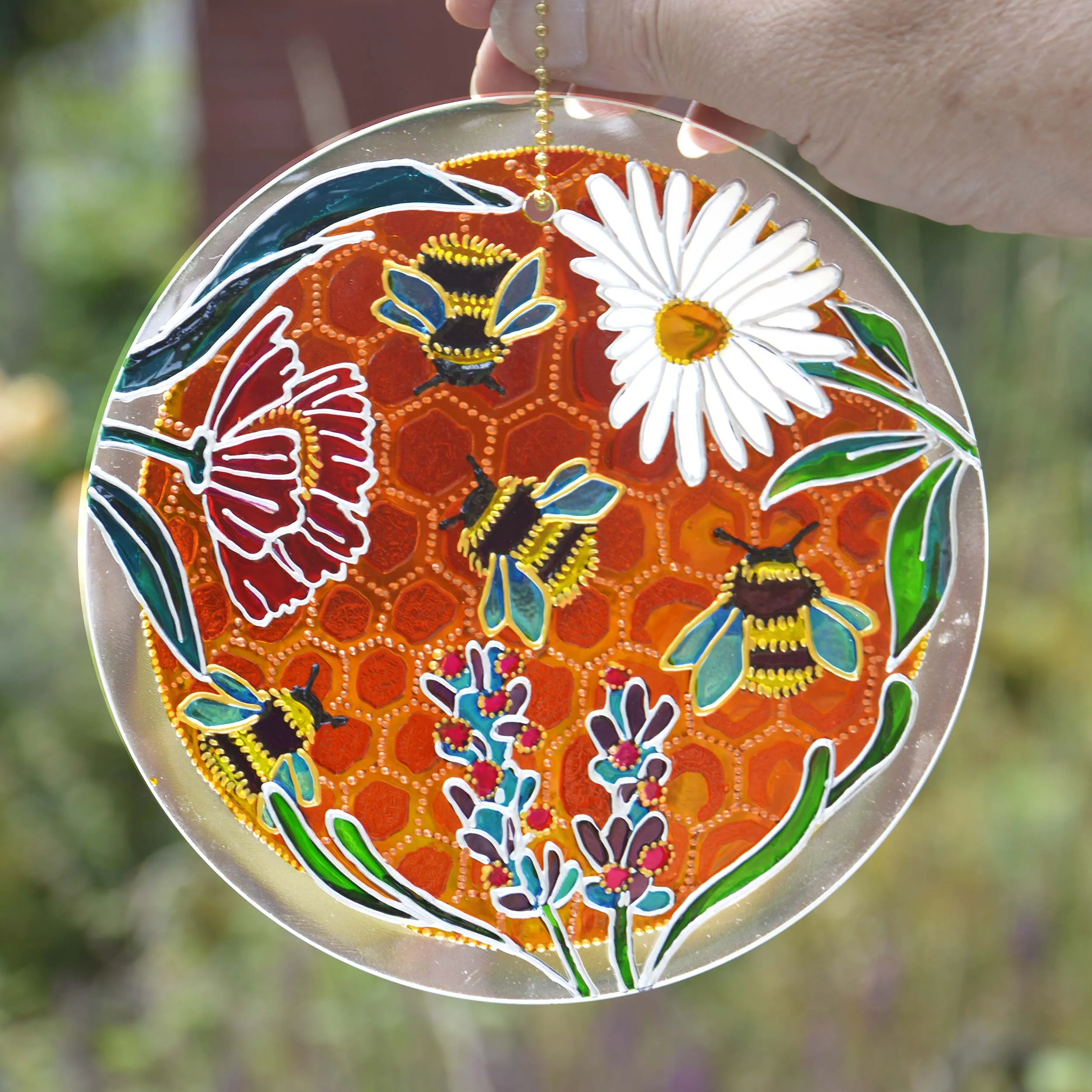 Bumble Bee Hanging Sun Catcher