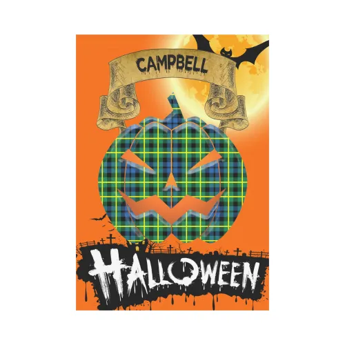 Campbell of Breadalbane Ancient Tartan Jack O' Lantern Garden Flag / Halloween Home Decor NN4