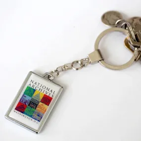 Capital Landmarks Art Keychain