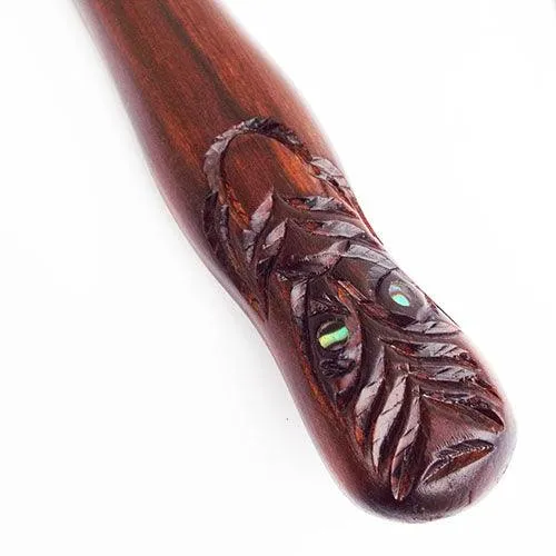 Carved Maori Waka Hoe Paddle