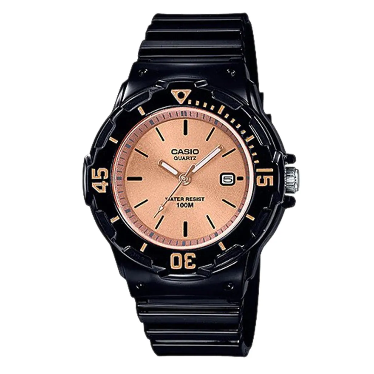 Casio Analogue Black Resin Strap Ladies Watch | LRW-200H-9E2VDF