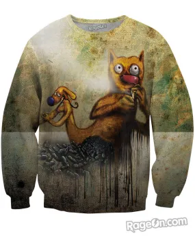 CatDog on Heroin Sweatshirt