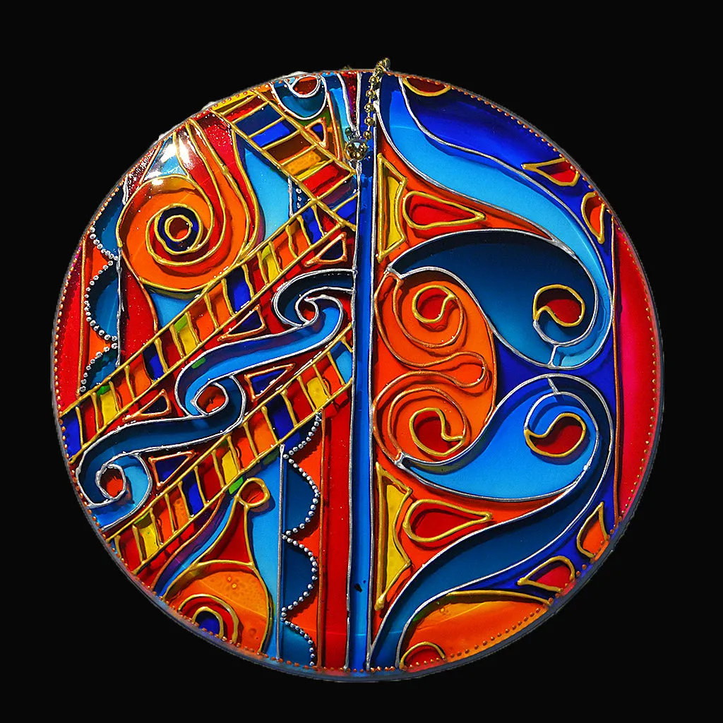 Celtic Knots Colourful Pattern Suncatcher