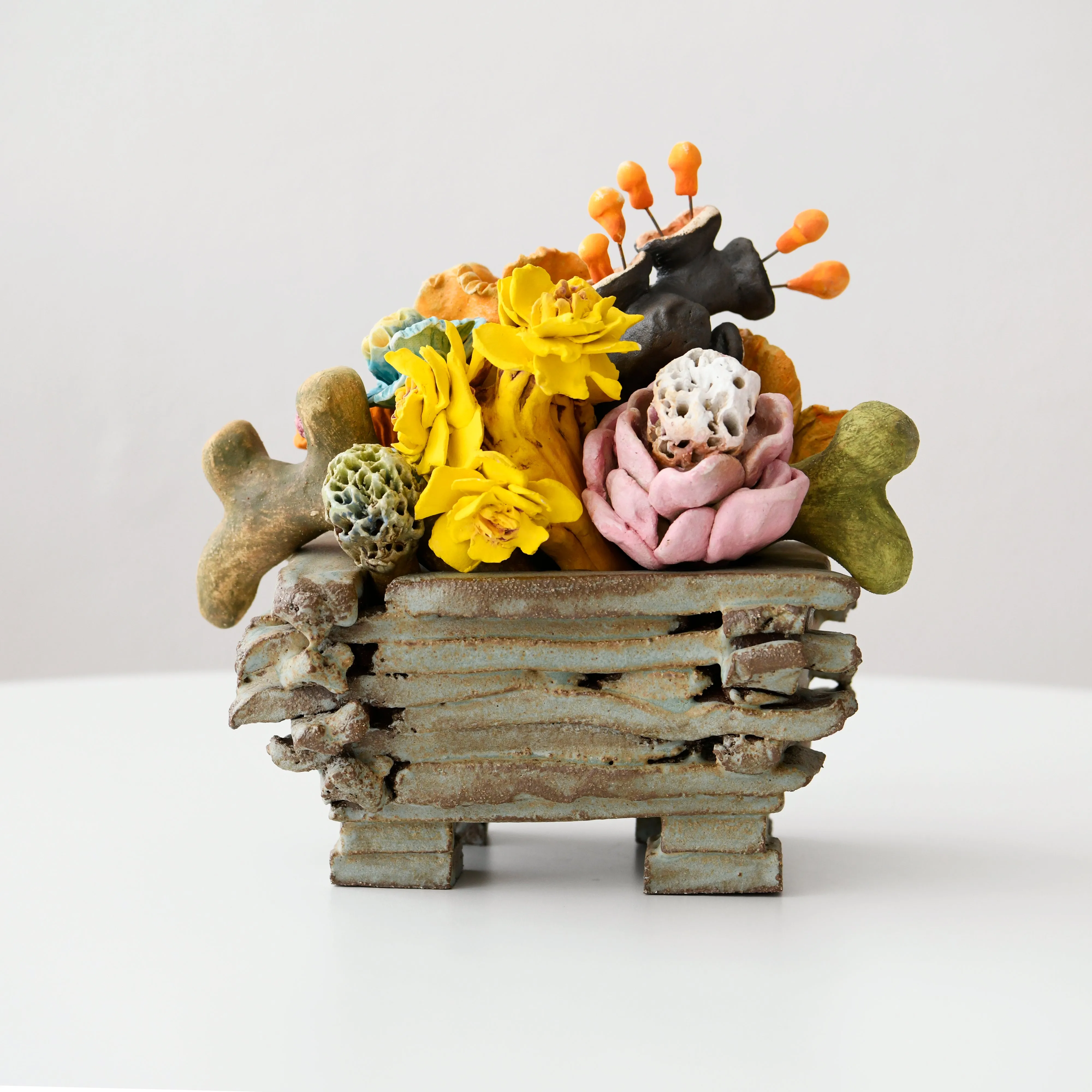 Ceramic Flower Garden III