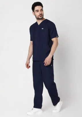 Classic Men's V-Neck (Navy) Scrub