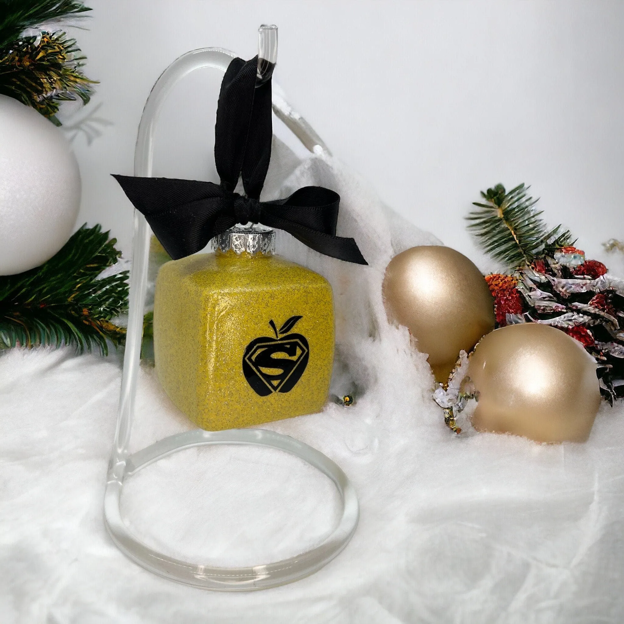 Clear Acrylic Ornament Stand, Ornament Hanger, 6” Display Stand, Ornament Display, Acrylic Stand