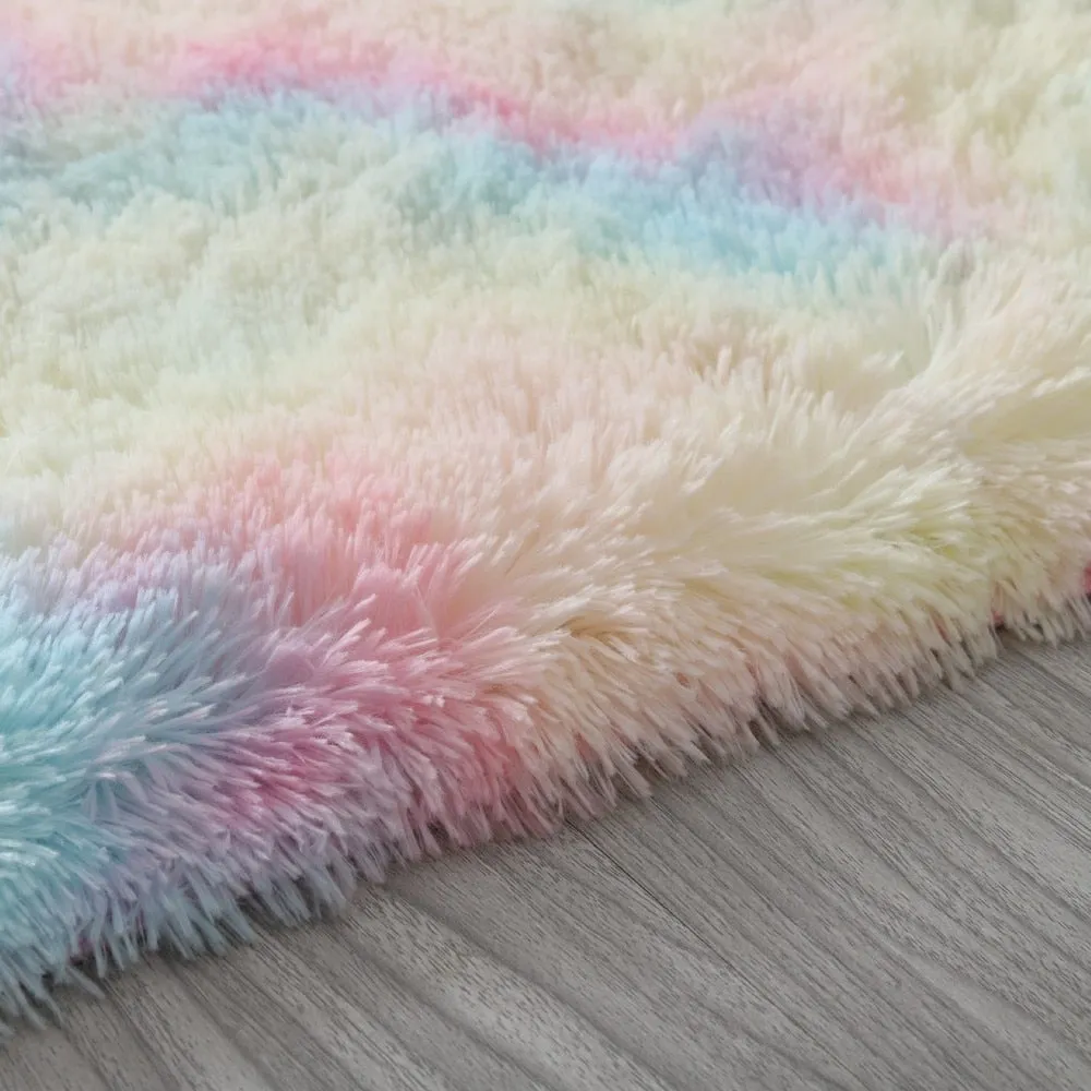 Colorful Shaggy Fluffy Carpet