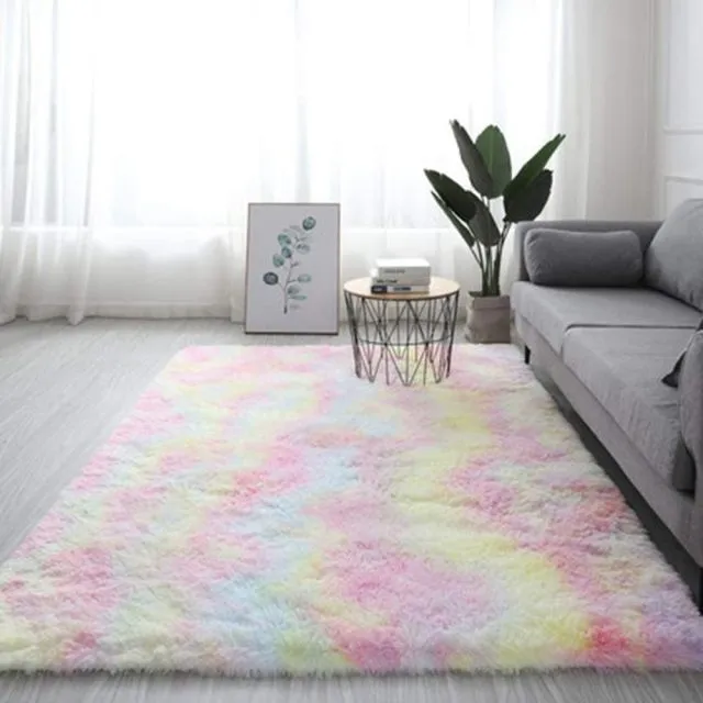 Colorful Shaggy Fluffy Carpet