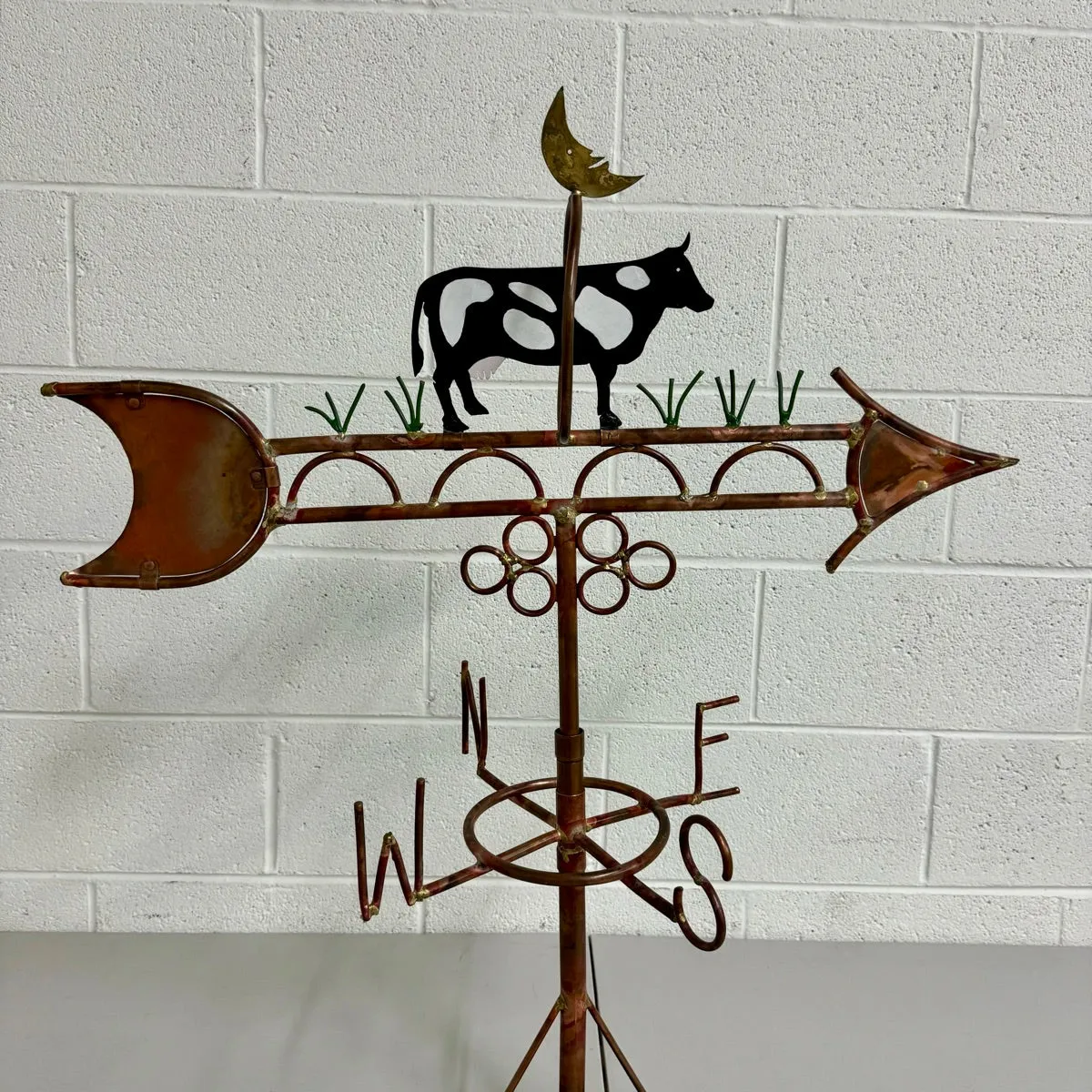 Copper and Painted Metal Weather Vane Sculpture