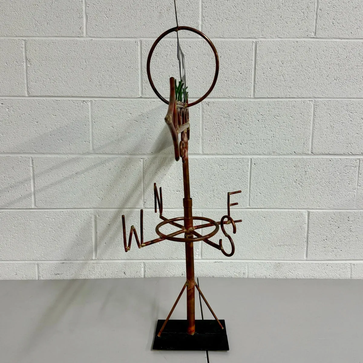 Copper and Painted Metal Weather Vane Sculpture