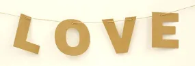 Craft Paper Garland Love