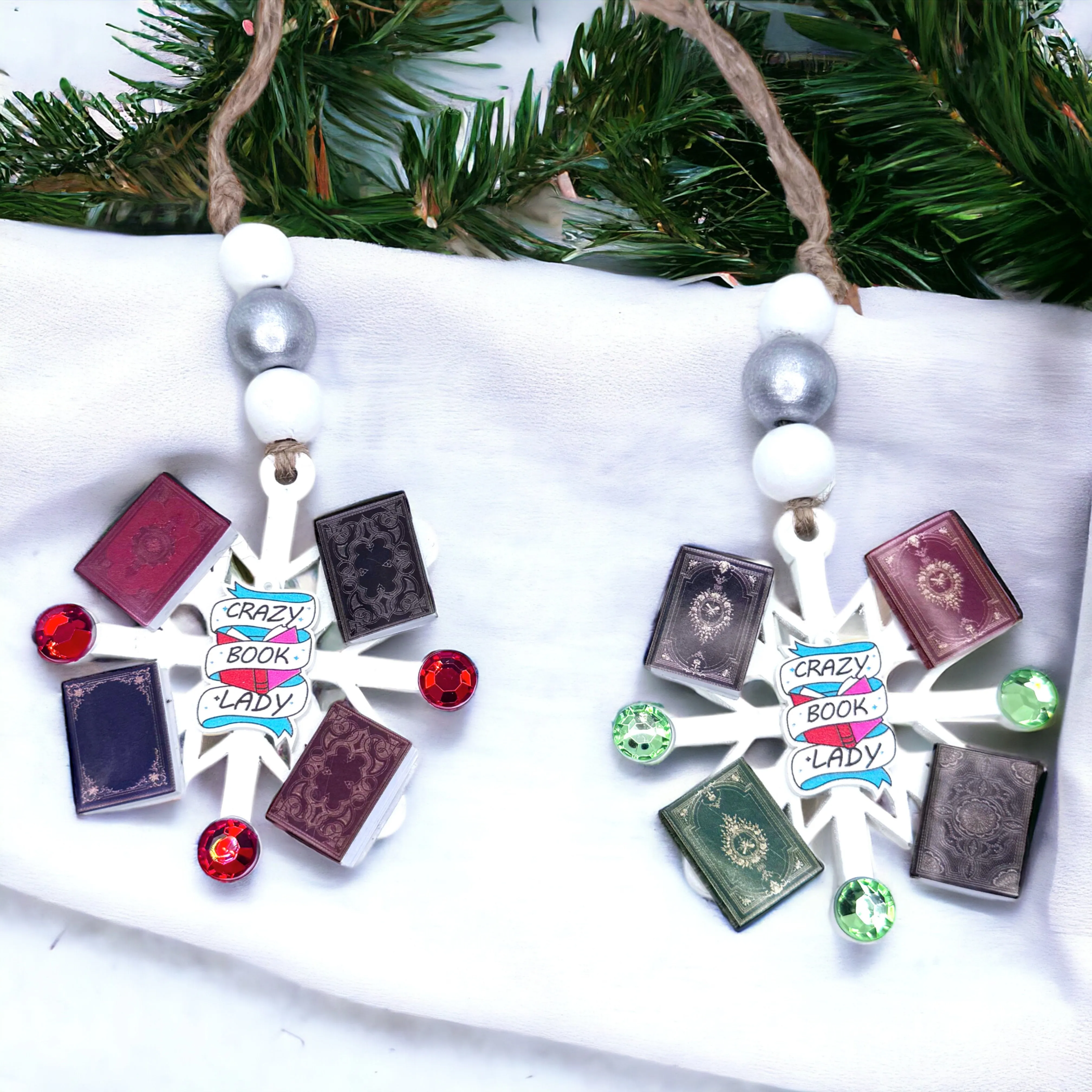 Crazy Book Lady Christmas Ornament: A Whimsical Tribute to Book Lovers!