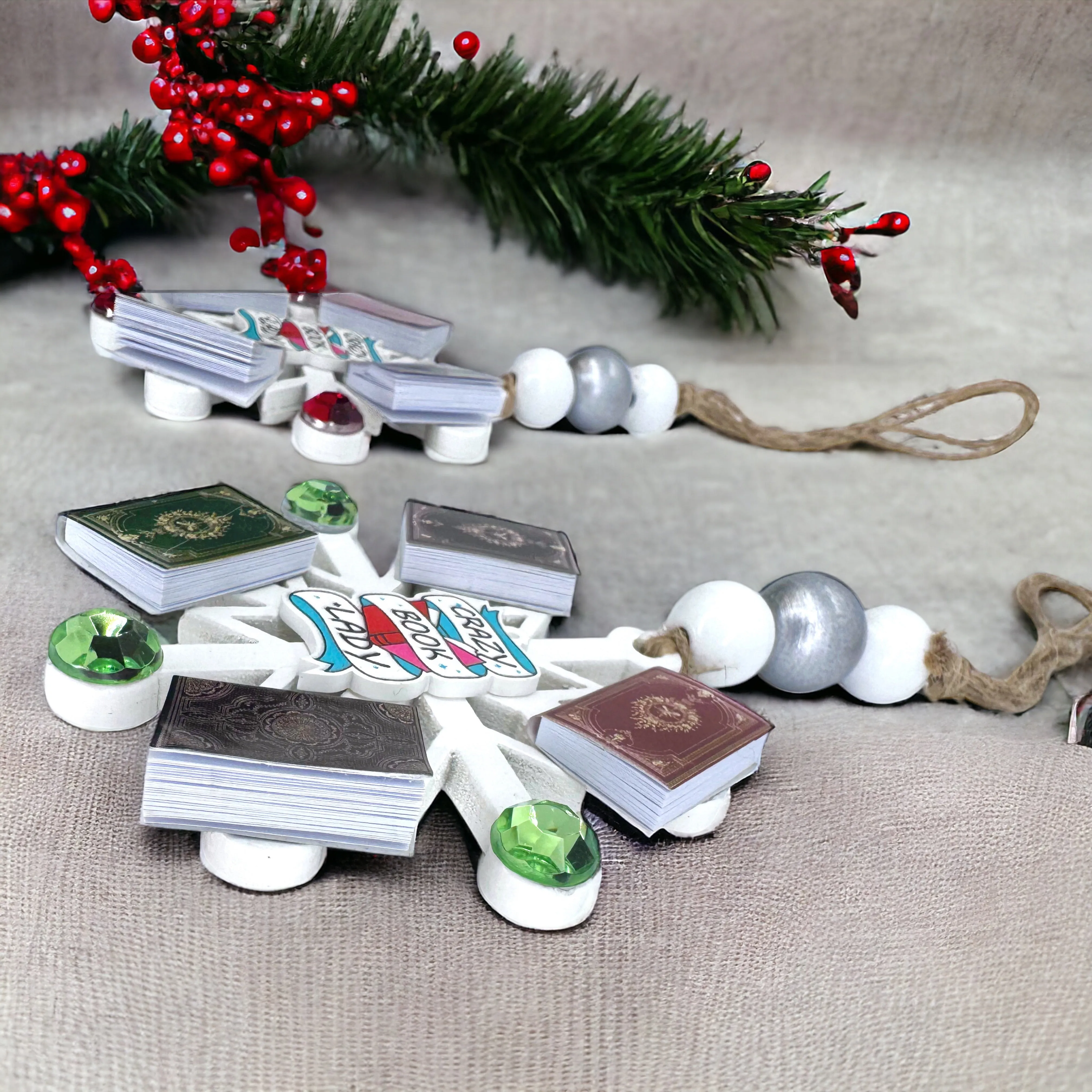 Crazy Book Lady Christmas Ornament: A Whimsical Tribute to Book Lovers!