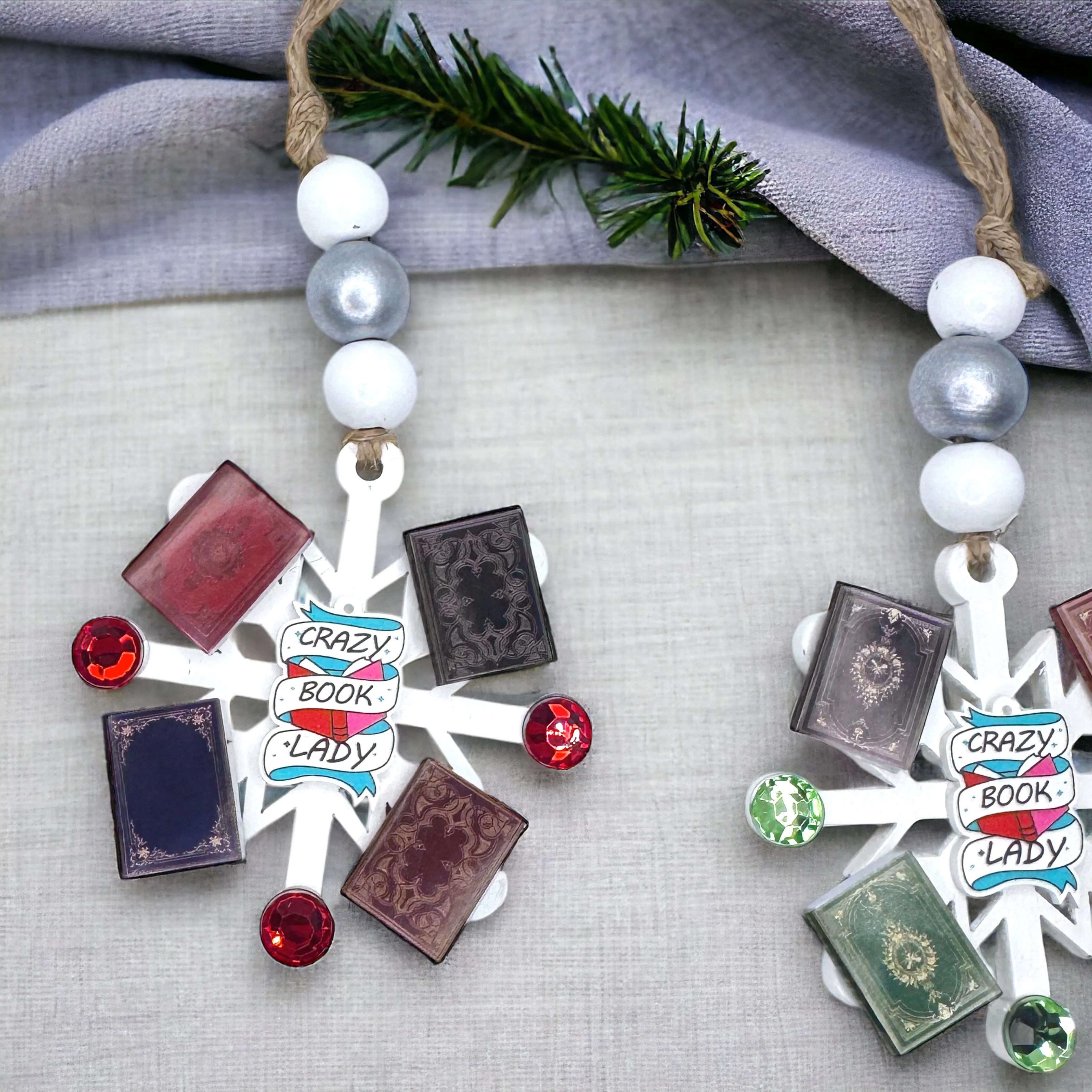 Crazy Book Lady Christmas Ornament: A Whimsical Tribute to Book Lovers!