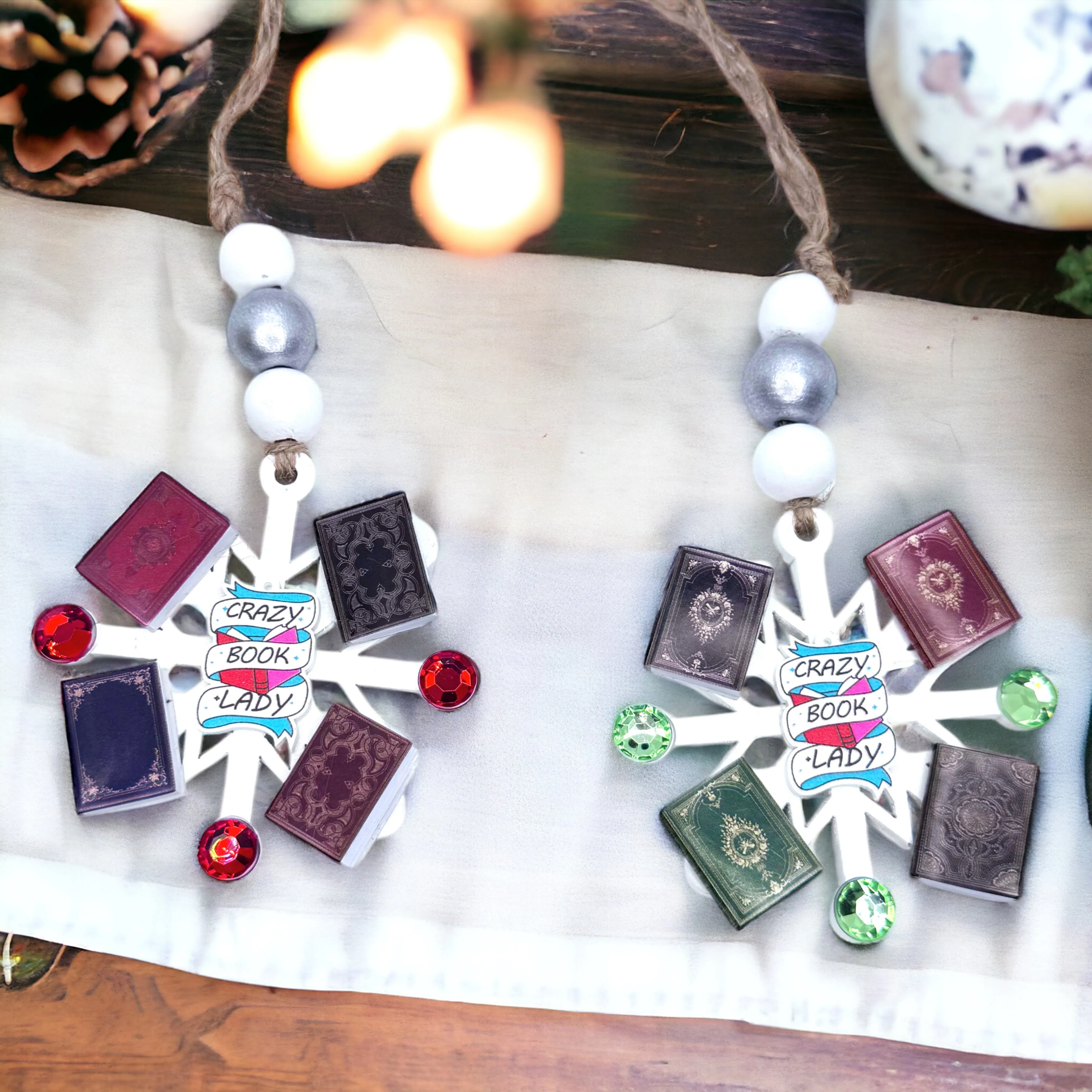 Crazy Book Lady Christmas Ornament: A Whimsical Tribute to Book Lovers!